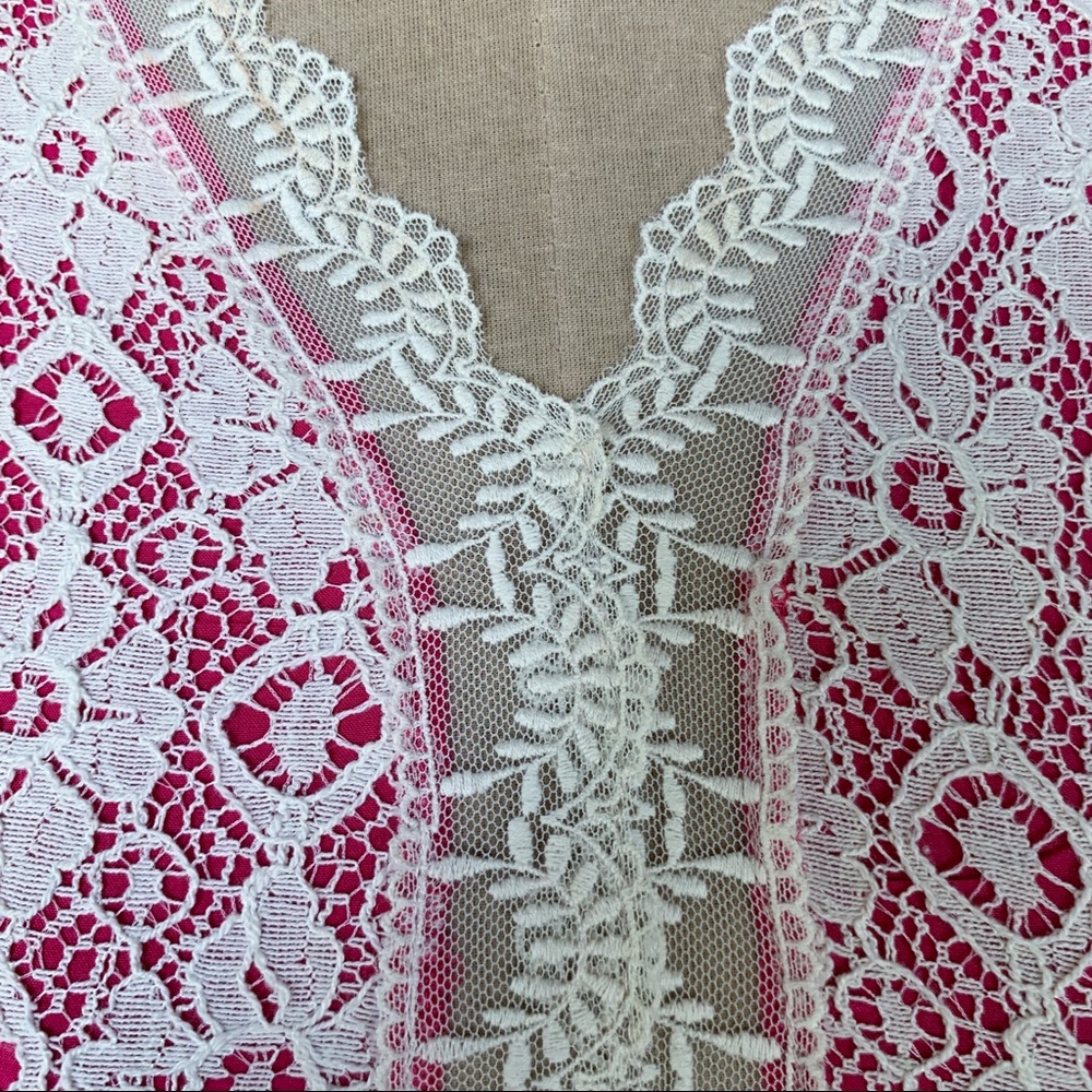 Dress Hot Pink & White Lace Altar'd State - M - Picture 4 of 4